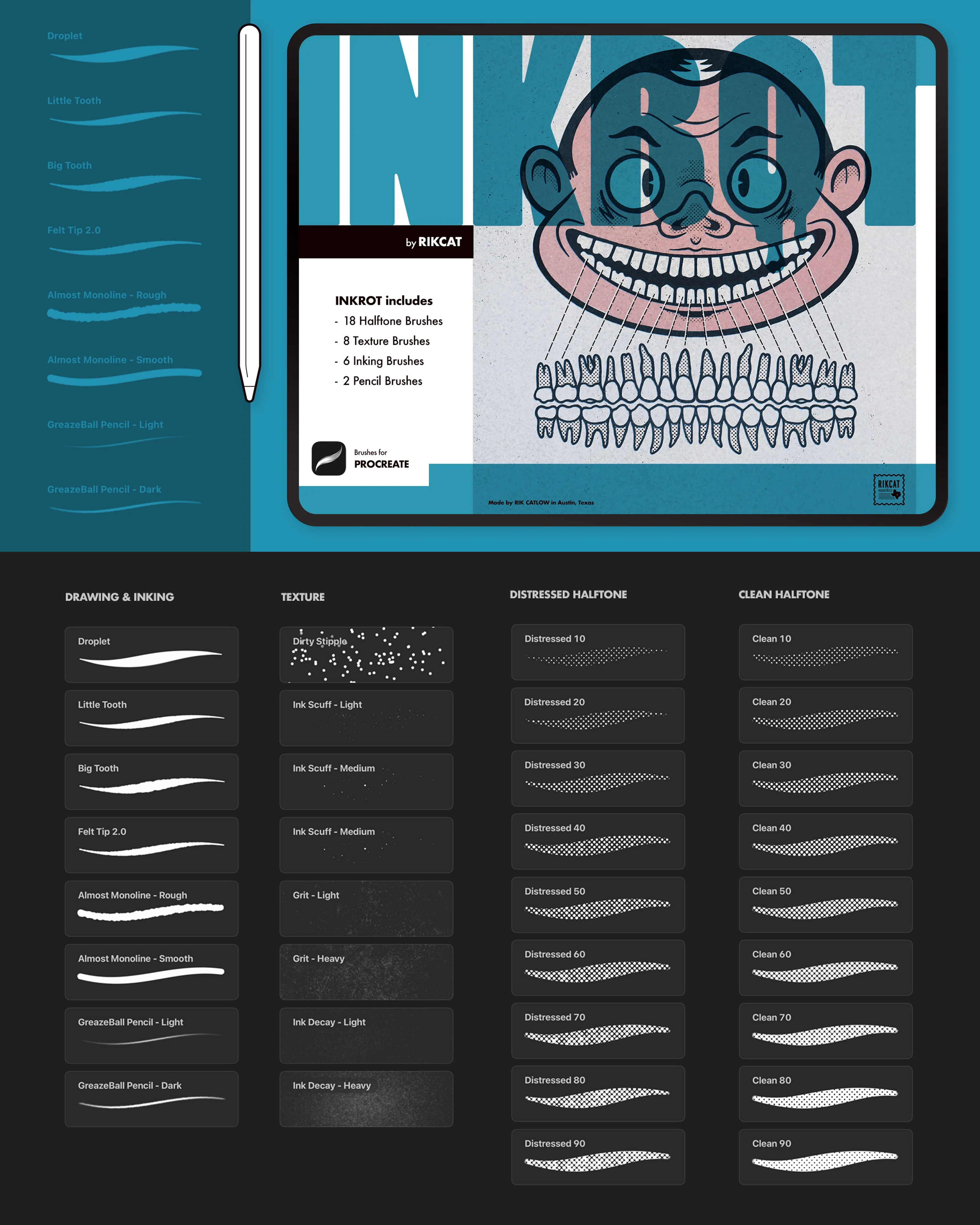 Inkrot by RIKCAT branding brushes graphic design illustration
