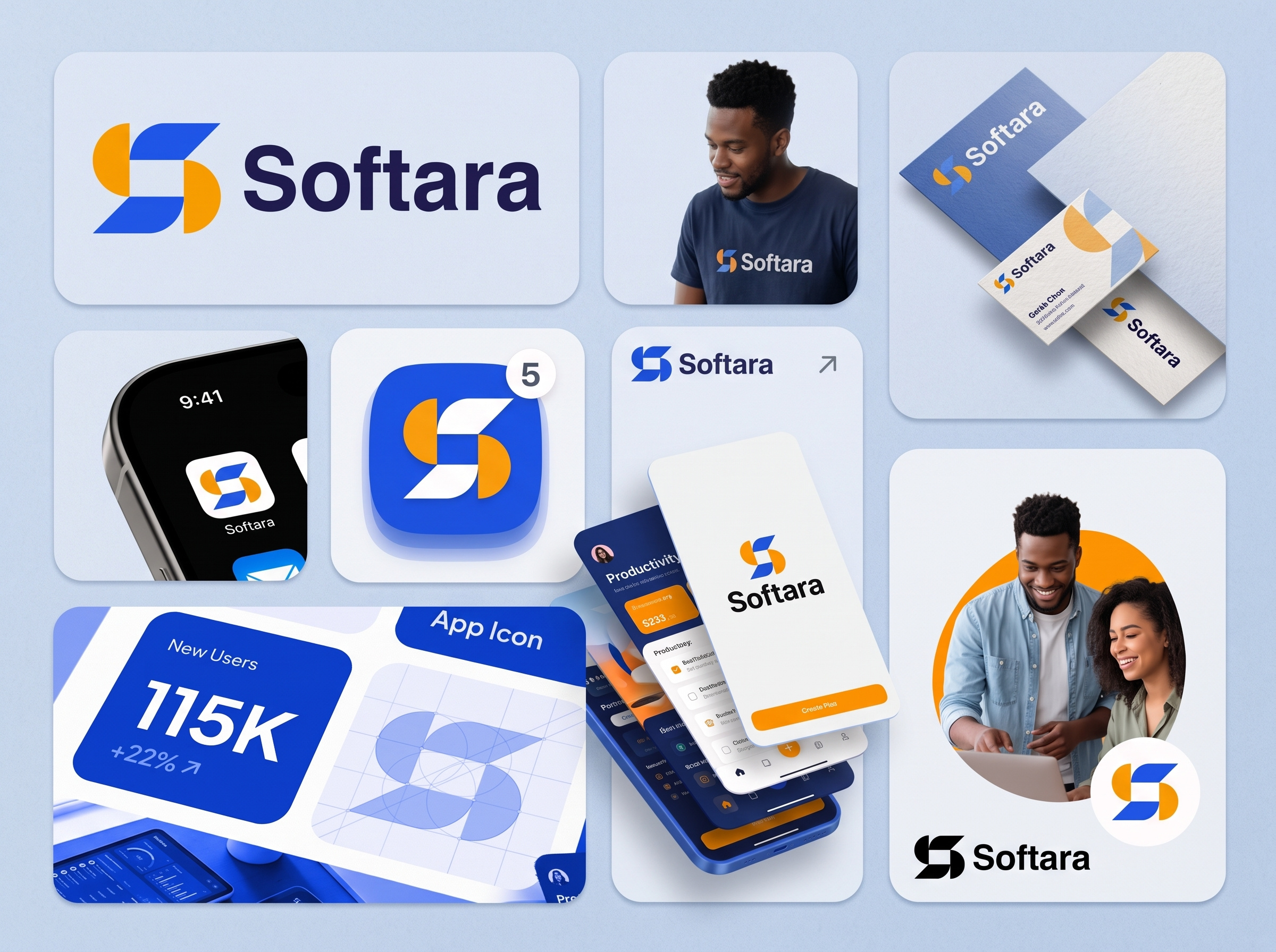 Softara — Modern SaaS & Technology Brand Identity brand design brand guide brand identity branding graphic design logo logo and branding logo design minimalist logo motion graphics personal branding s logo s mark saas saas branding tech branding technology typography visual branding