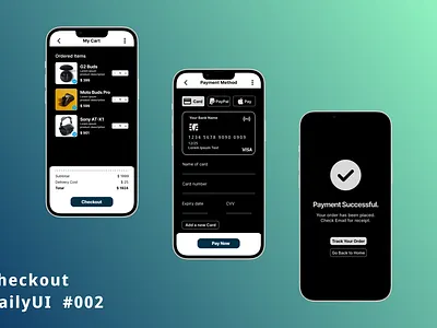 Credit Card Checkout app checkout dailyui graphic design ui