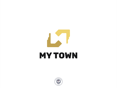 My Town logo app apparel internet town