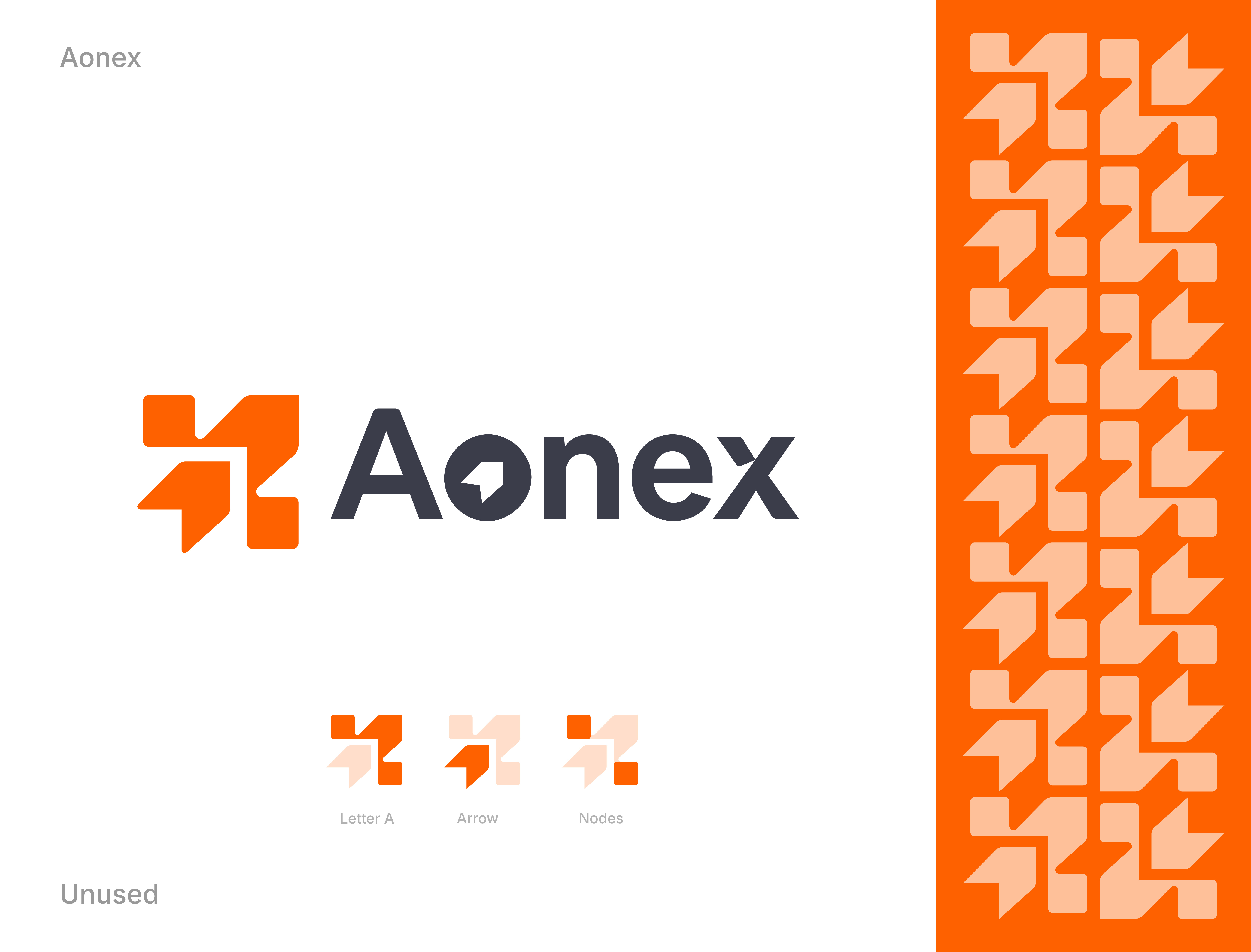 Aonex — Growth Intelligence Saas Platform Logo Design abstract logo arrow logo b2b saas brand identity data analytics data driven geometric logo growth intelligence growth platform letter a logo branding logo design marketing logo saas startup branding tech branding technology