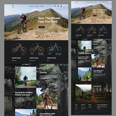 bike-landingage bike cycling design homepage inspiration landing page store ui ui design uiux uiuxdesign ux uxdesign web web design