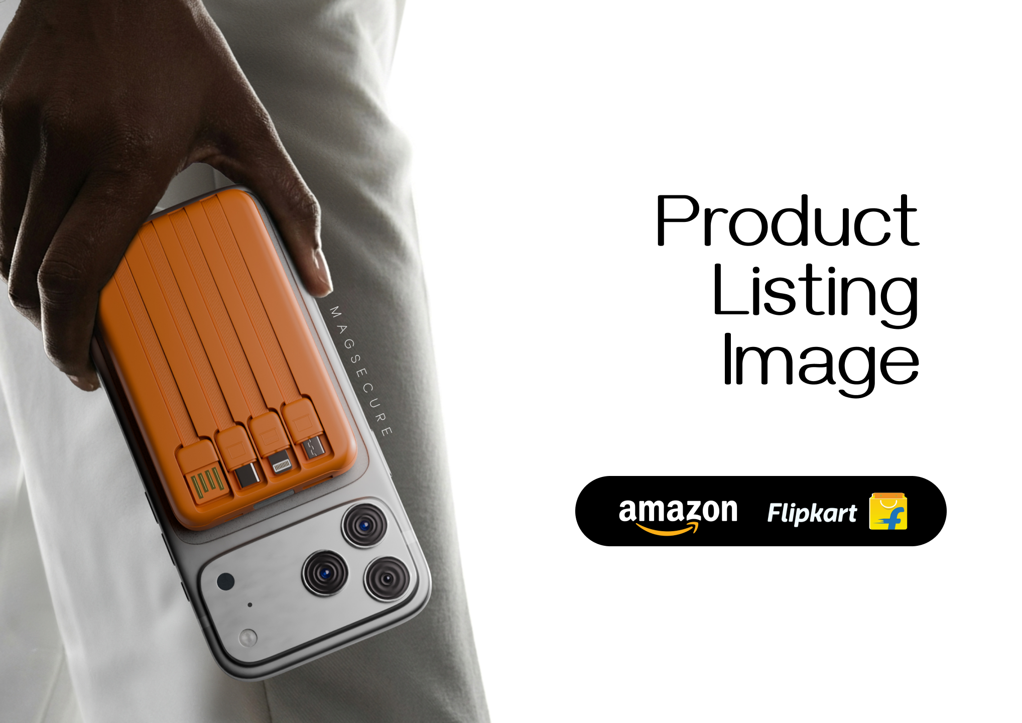 Amazon & Flipkart Product Listing Design | Power Bank amazon branding flipkart graphic design power bank product lidting image thumbnail images
