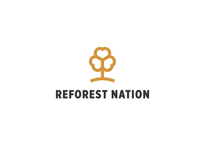 Reforest Nation branding clover conservation ecology environment forest green ireland irish island logo nature outdoors science seed shamrock simple tree wild woods