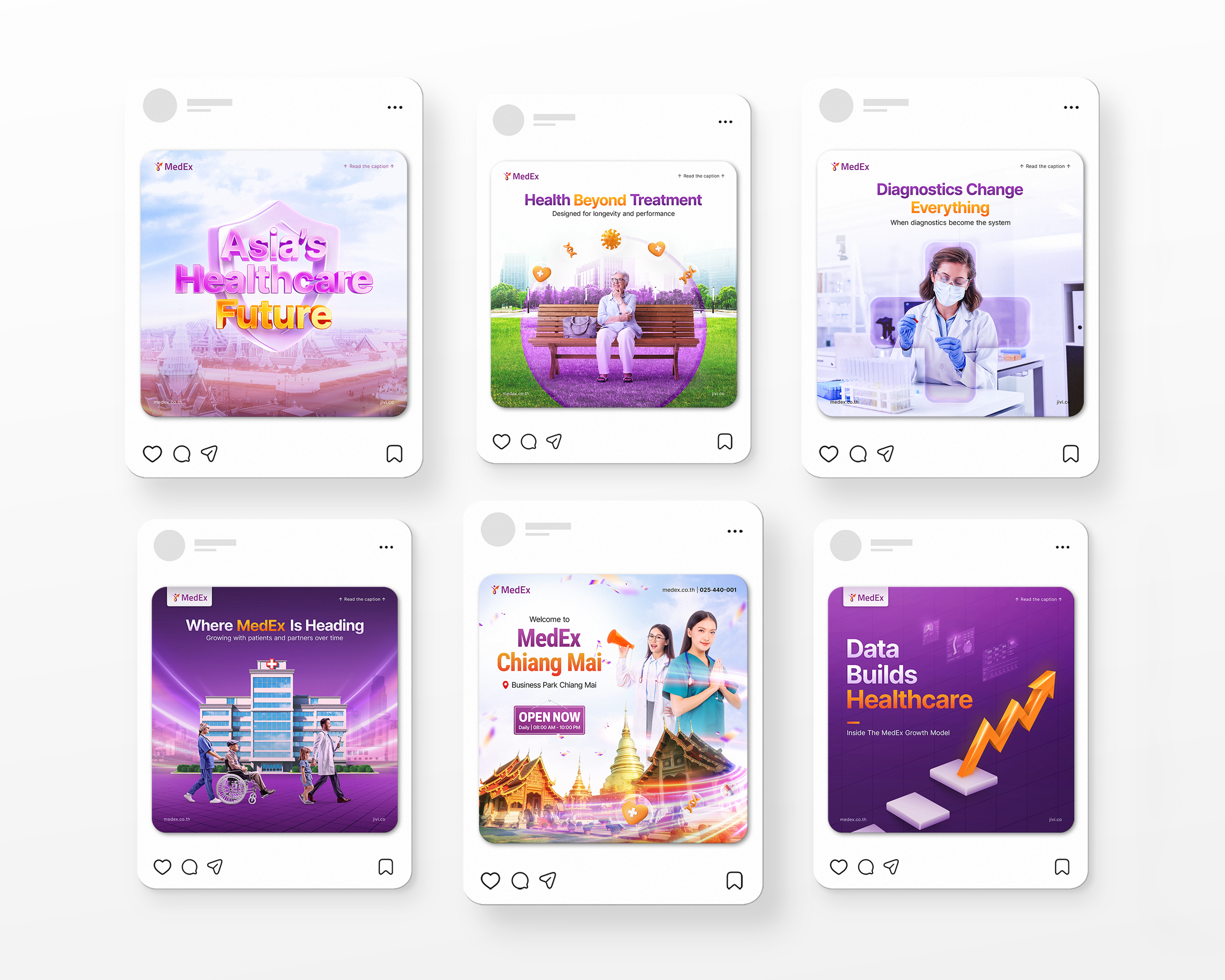 MedEx Thailand – Social Media Visuals digital graphic design healthcare social media post thailand visual