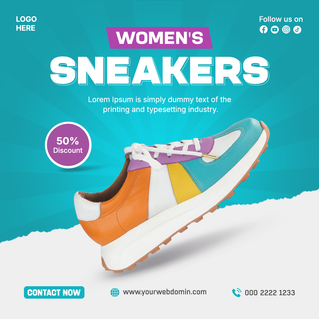 SOCIAL MEDIA POST/AD DESIGN ad design banner banner design e commerce ad poster design product ad product advirtisement product flyer product poster product promotion sneakers social media ad social media banner social media design website ad