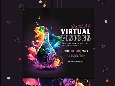 Digital Art Banner ads advertising brand identity branding design digital art flyer design graphic graphic design illustration marketing photoshop poster social media post socialmedia vector