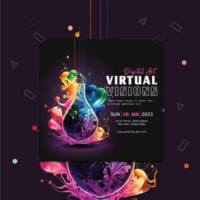 Digital Art Banner ads advertising brand identity branding design digital art flyer design graphic graphic design illustration marketing photoshop poster social media post socialmedia vector