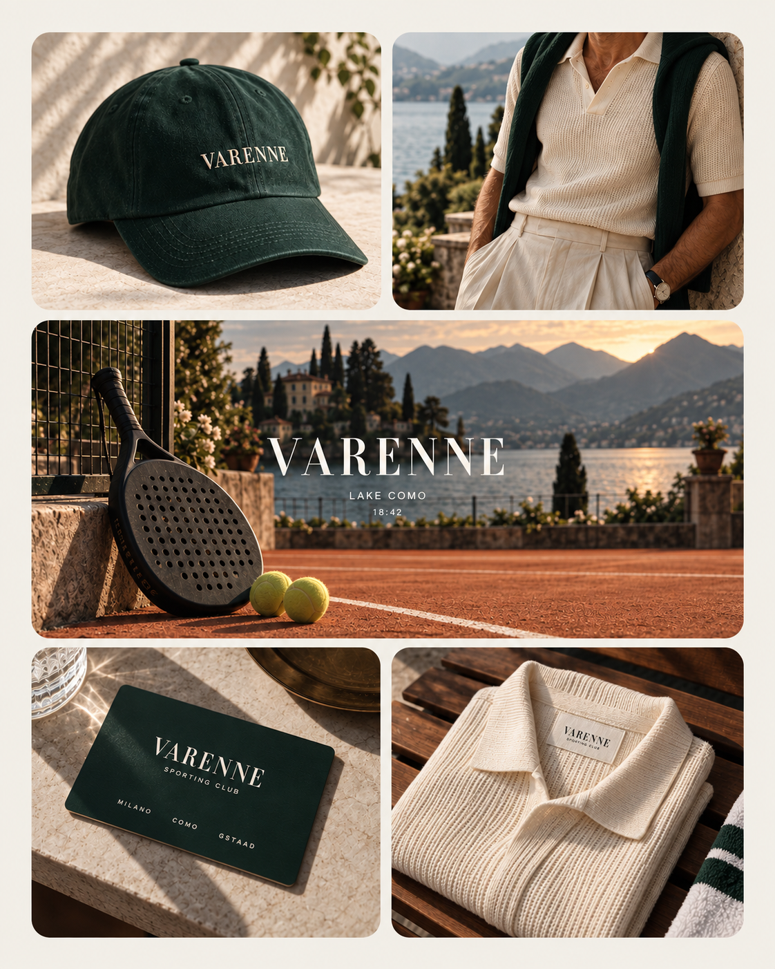 VARENNE - Luxury Sporting Brand Identity & Visual World brand identity branding creative direction design graphic design typography