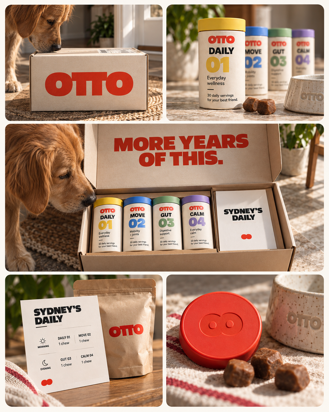 OTTO - More Years of This / Packaging dtc ecommerce packaging pet branding supplement packaging