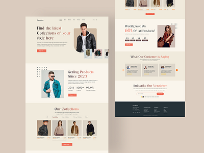 Fashion e-commerce Landing Page! design e commerce ecommerce fashion landing page fashion landing page fashion landing page templales fashion website landing page landing page design landing page fashion landing page shopify minimal ui ui design uidesign uiux web design website website design