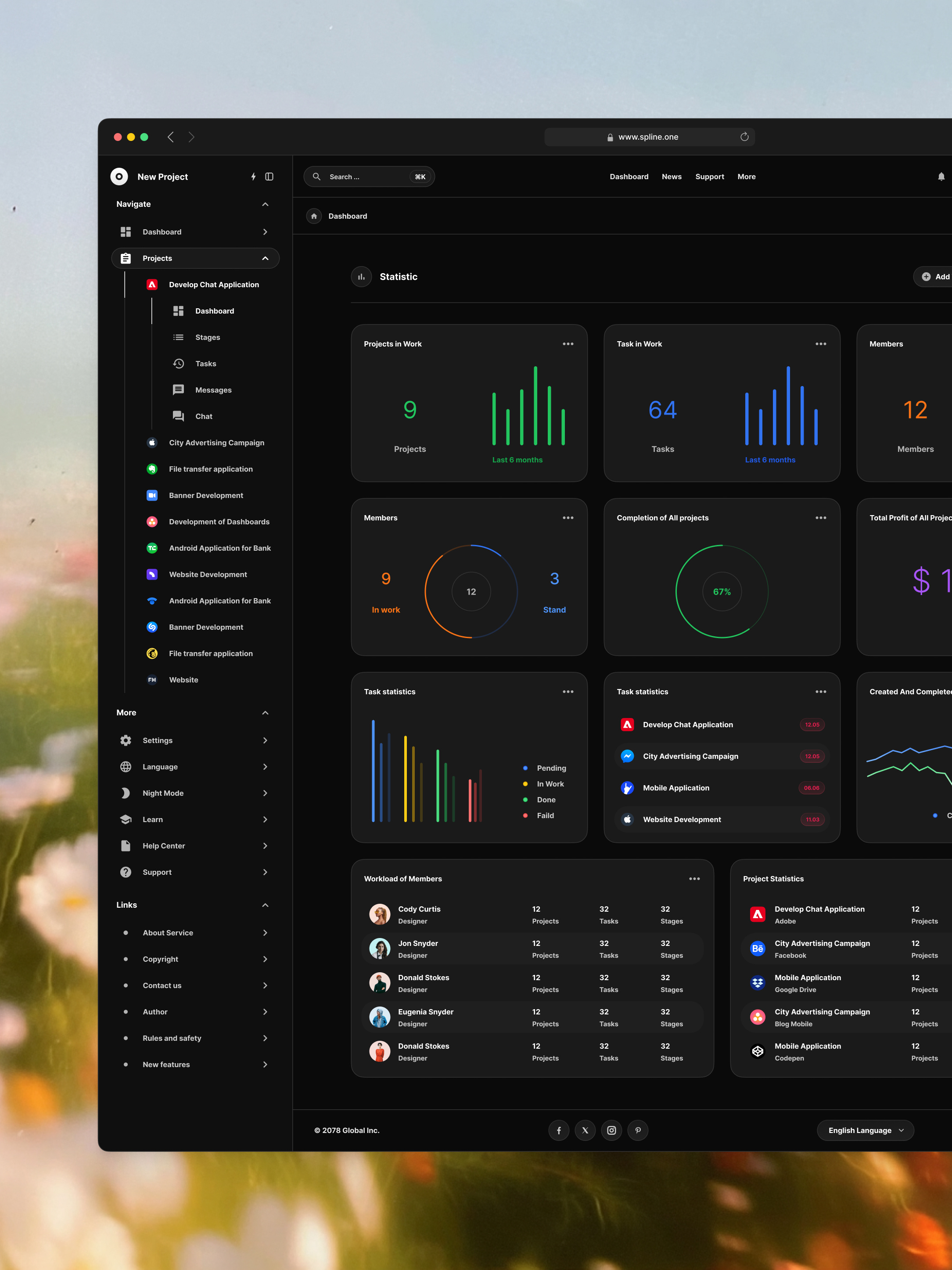 Constructor X For Figma Design System by Spline One dashboard figma interface product design ui ui kit ux web