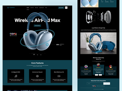 Wireless Airpod Max Ekart 1st dribble shot 3d animation apple branding design figma graphic design illustration ios ipod pro motion graphics music photography photoshop ui user experience user interface ux website