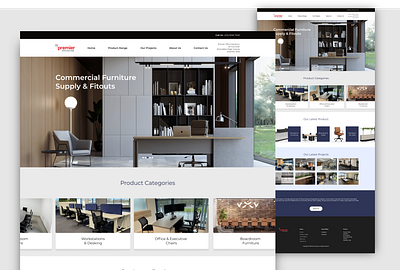 Web Design exploration for Furniture Business design typography ui ux web design