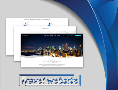 Travel website adobe photoshop animation css design elementor graphic design html illustration logo travel ui vscode wordpress
