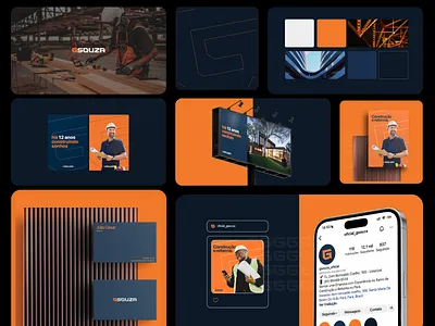 IDENTIDADE VISUAL - GSOUZA brand branding graphic design logo