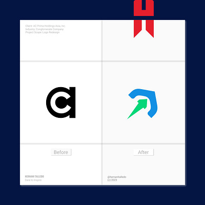AC Prime - A Logo Redesign Project branding design flat graphic design icon logo minimal vector
