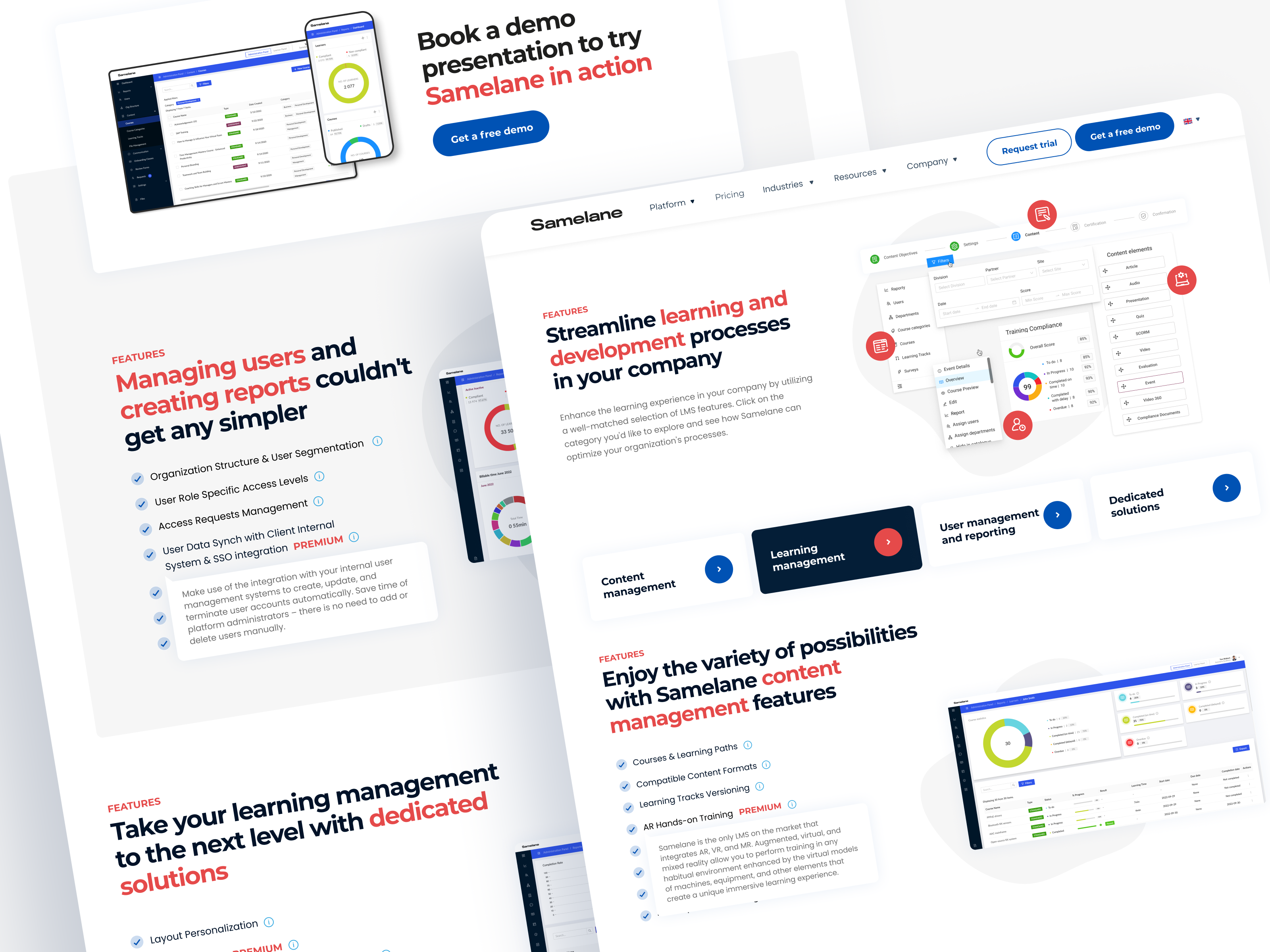 Samelane Features – Web Design design graphic design landing page motion graphics ui ux uxdesign web