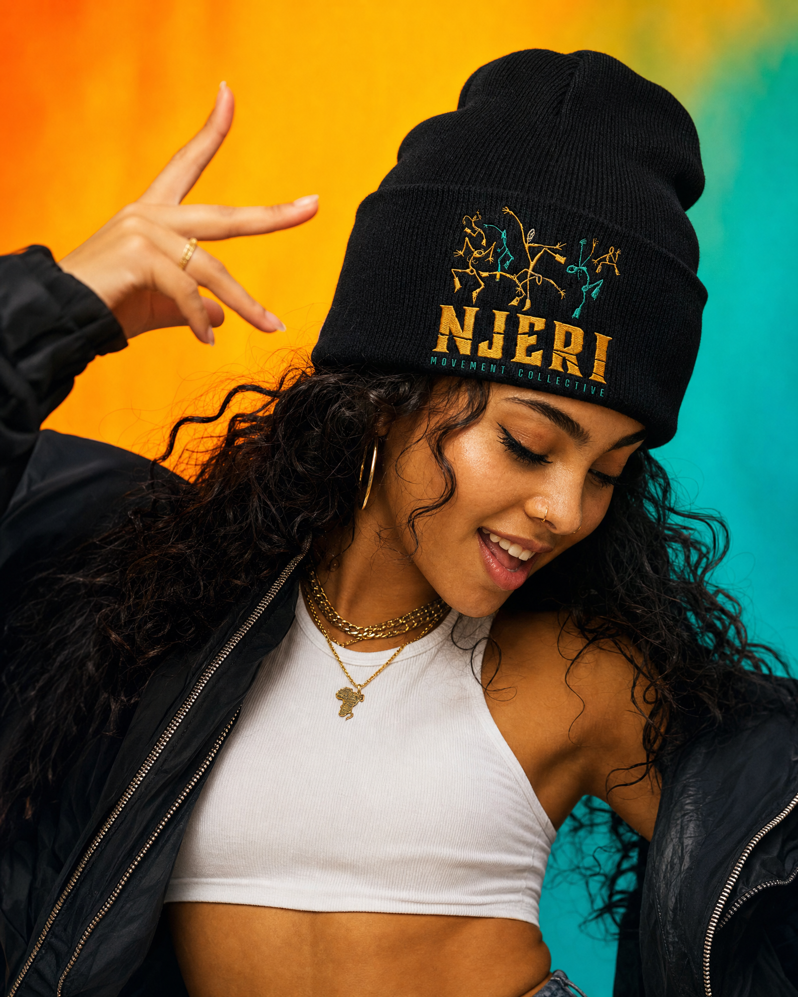 NJERI Movement Collective - African Dance Co brand identity brand strategy graphic design illustration logo promotional social media design vector visual identity