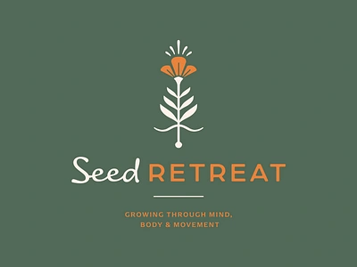 Seed Retreat: Brand Identity & Website brand identity branding color custom type design grow illustration logo logo design mind mindfulness movement retreat running seed sports psychology type typography vector yoga