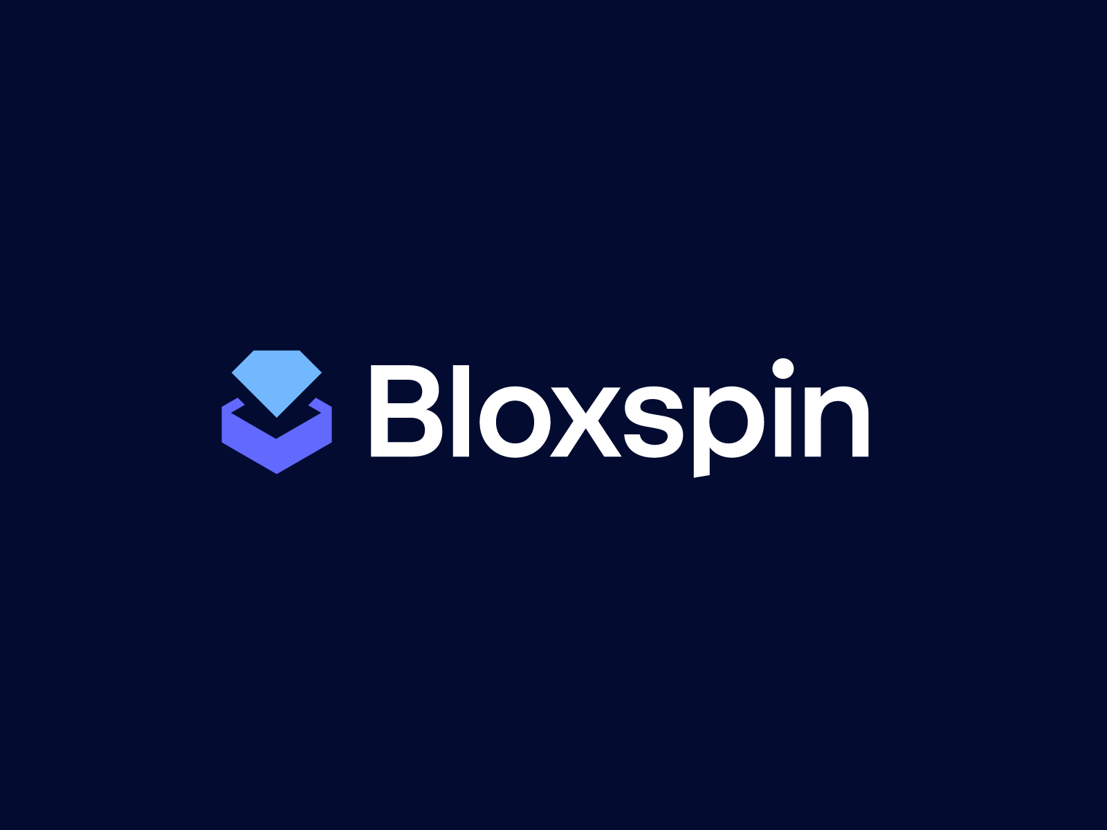 Bloxspin abstract logo box logo branding case logo casino logo diamond logo gambling geometric identity logo mark modern modern logo roblox robux symbol