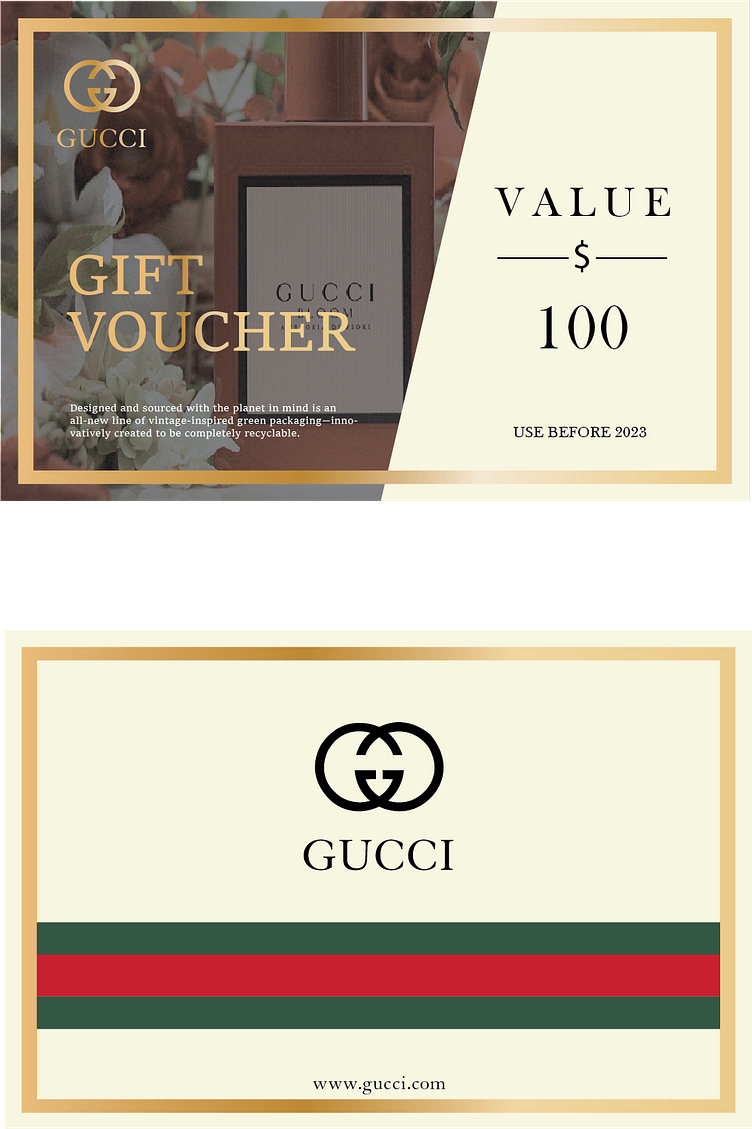 Gucci Voucher by Vũ Đức Thắng on Dribbble