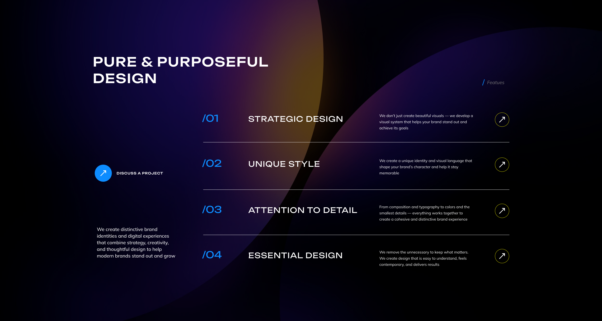 Features website section branding design illustration ui ux