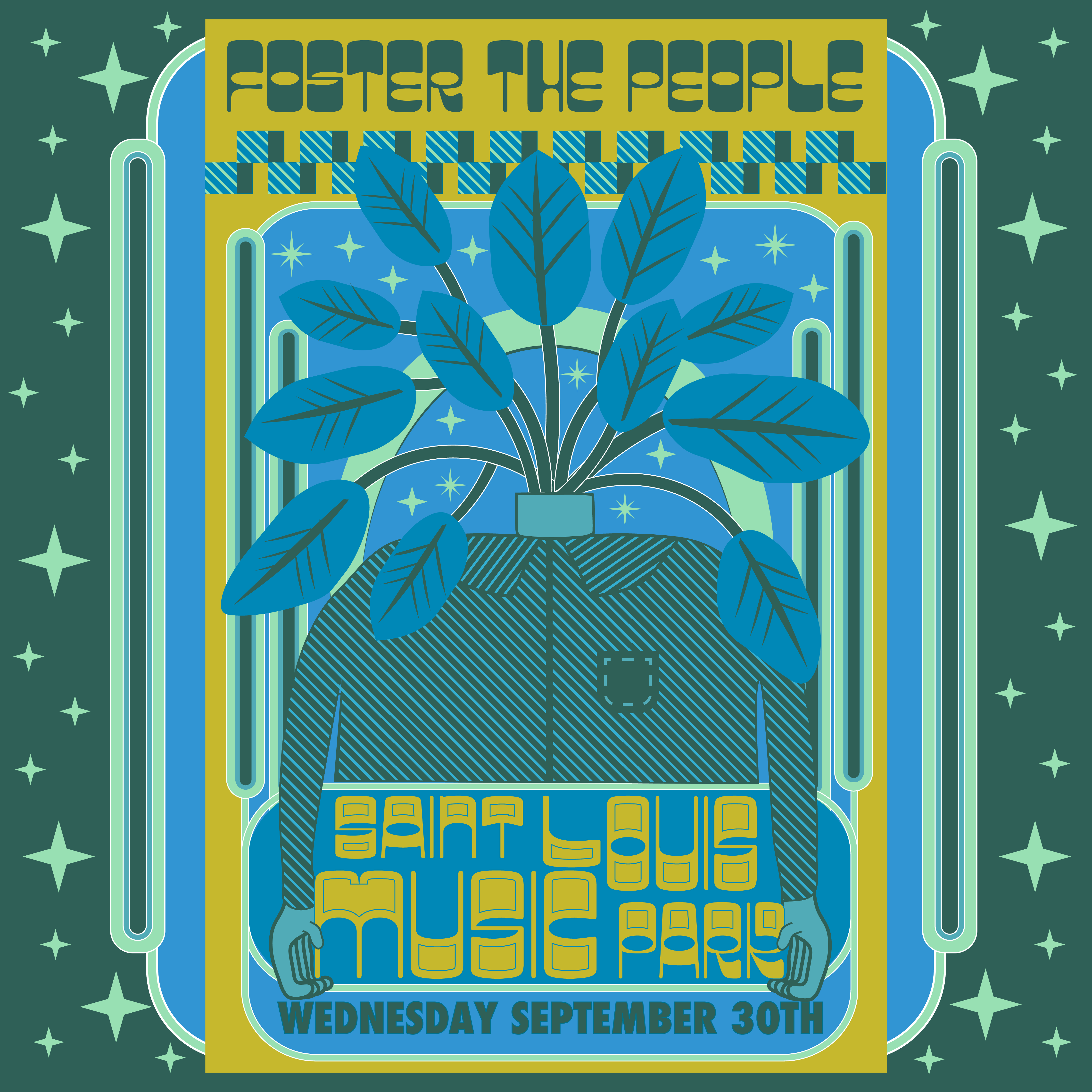 Foster The People- Poster Design band fosterthepeople graphic design illustration music poster design