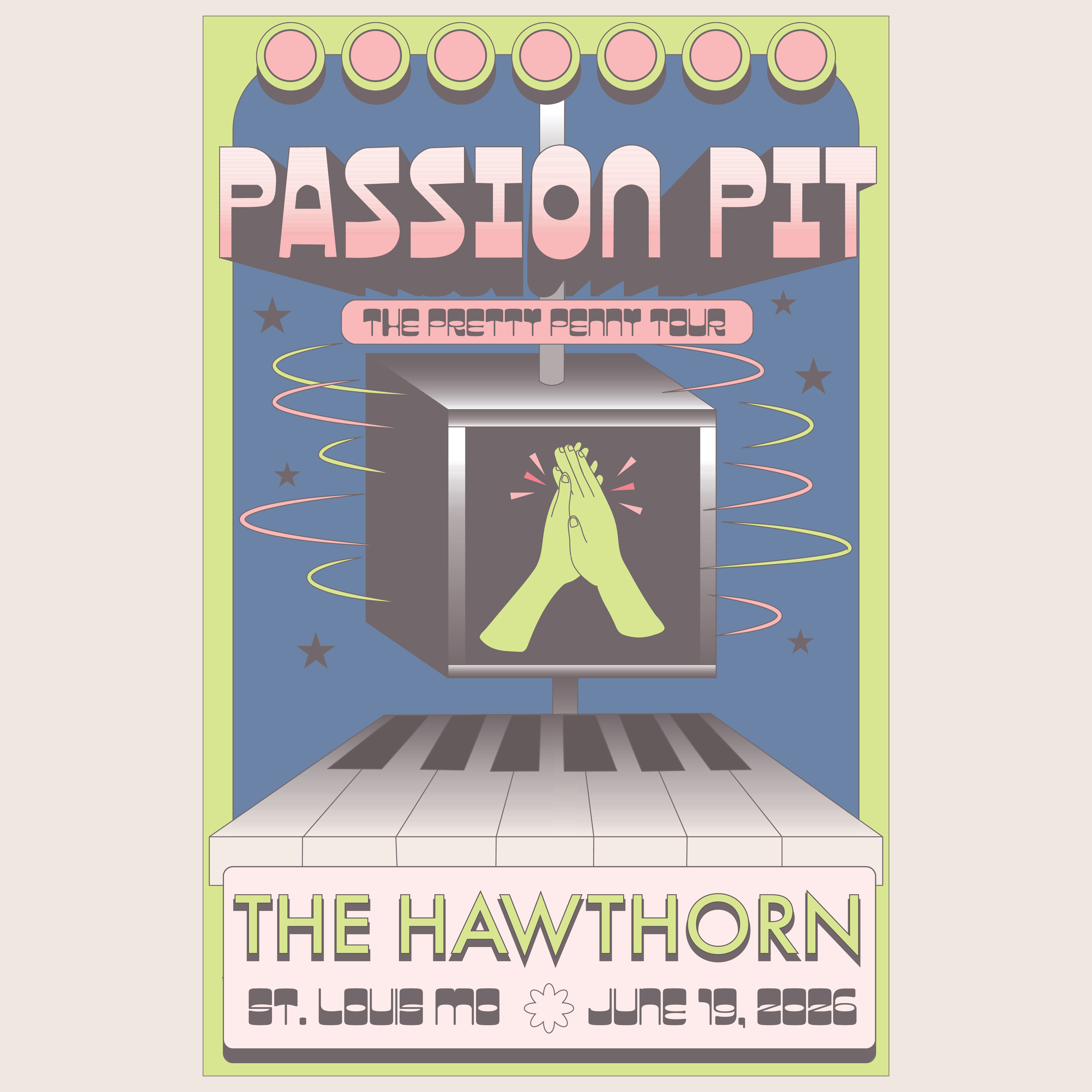 Passion Pit- Poster Design adobe band bands graphic design illustration illustrator music passionpit poster posterdesign