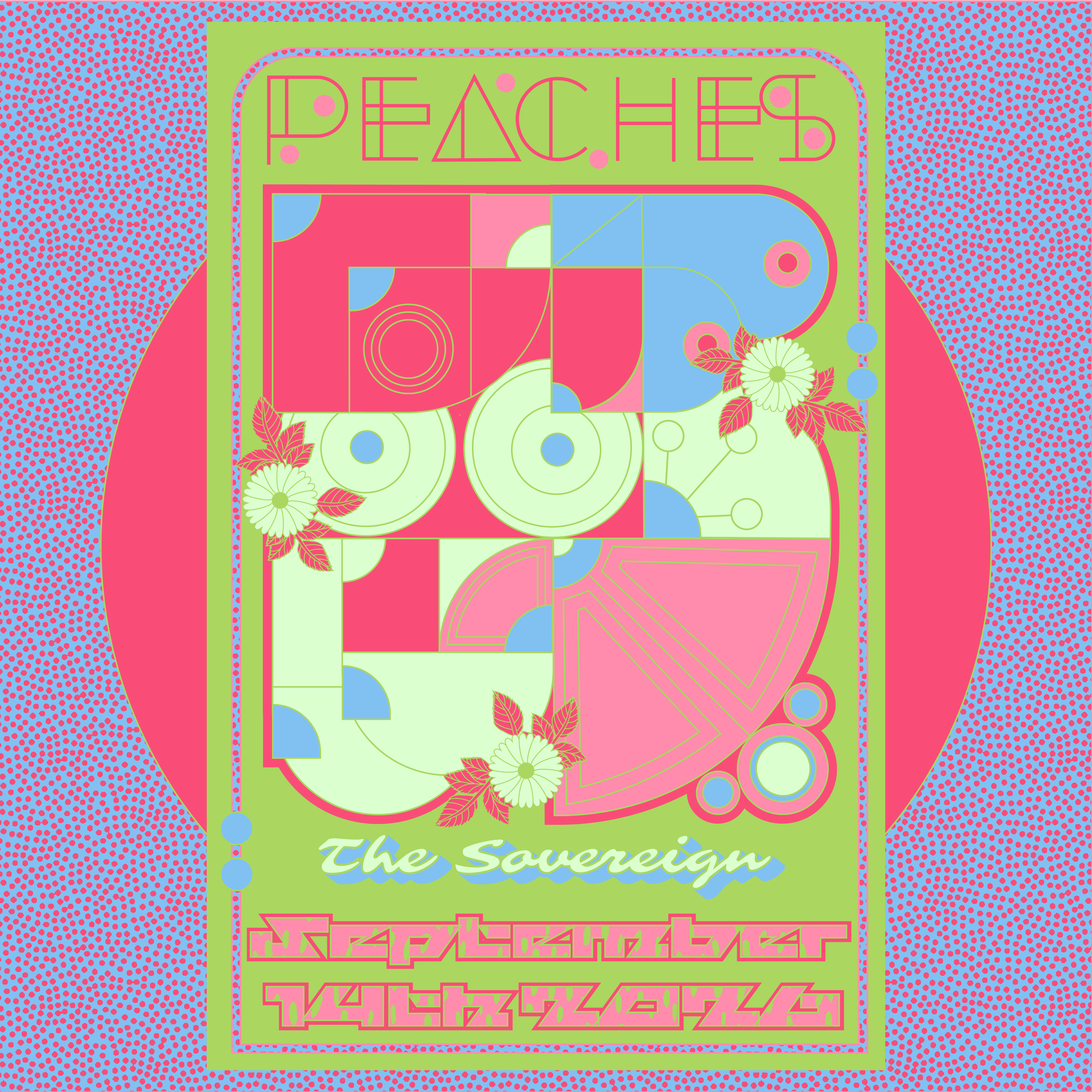 Peaches-Poster Design graphic design illustration music poster design