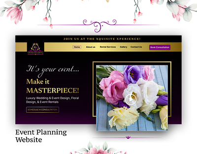 Event Planning Website UI Design event event planning events fajar chaudhary figma luxury website party services ui design ui ux user interface website wedding