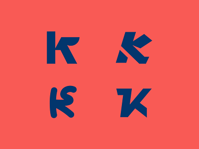 K letters blue bold concept fun idea k letter red shapes style symbol