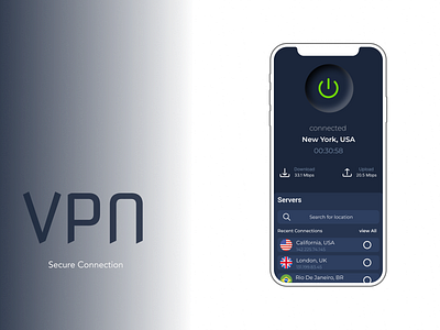 VPN app design ui vpn