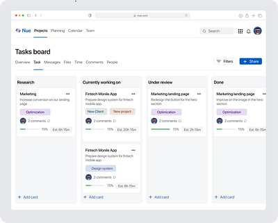 Task Board figma graphic design typography ui ux