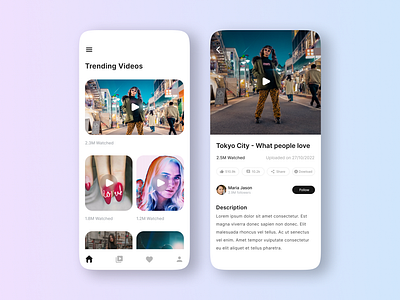 Daily UI 069 - Trending adobe xd app daily ui daily ui 069 dailyui design figma mobile mobile app product design trend trending trends ui ui design uiux uiux design ux ux design videos