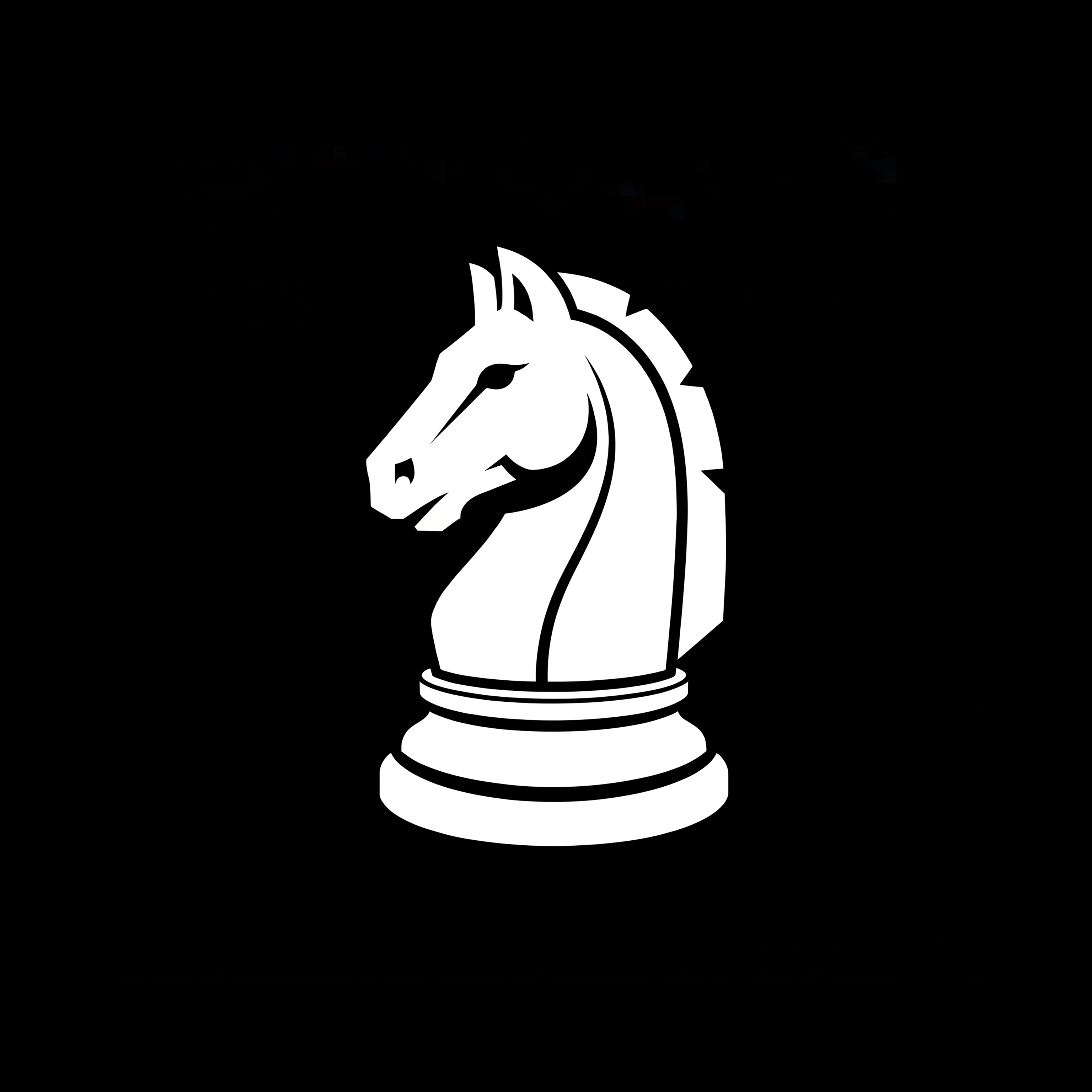 Horse icon - 3 match game 3match blackandwhite branding chess design digital art emblem game icon identity illustration knight logo mark minimal mobile game strategy symbol ui vector