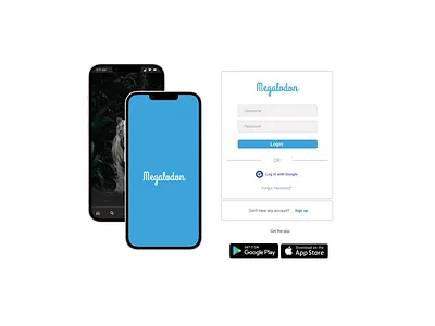 Megalodon- Login page design designs desn ui ux vissual designs visual designs