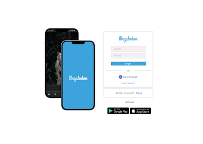 Megalodon- Login page design designs desn ui ux vissual designs visual designs