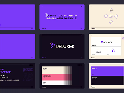 DEDUXER - Brand Guidelines branding logo motion graphics