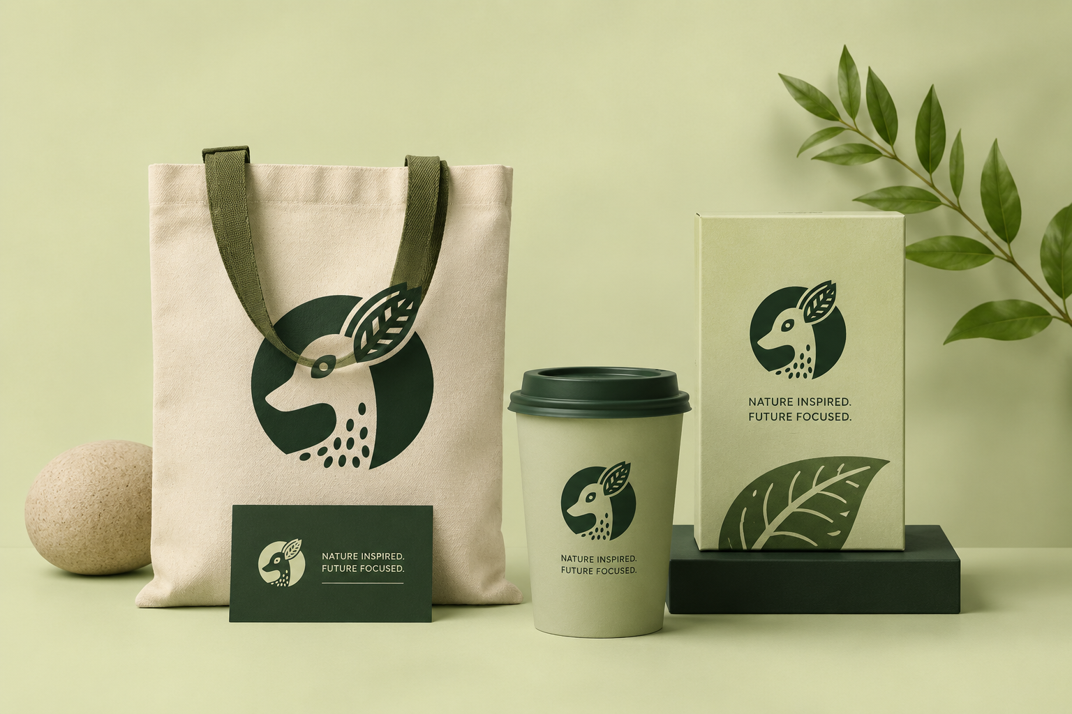 Deer & Leaf Logo I Premium Visual Identity animal logo brand identity branding branding design deer logo eco logo forest logo icon leaf logo logo logodesign logomark minimalist logo nature logo negative space logo organic logo premium logo wellness logo wildanimal logo wildlife logo