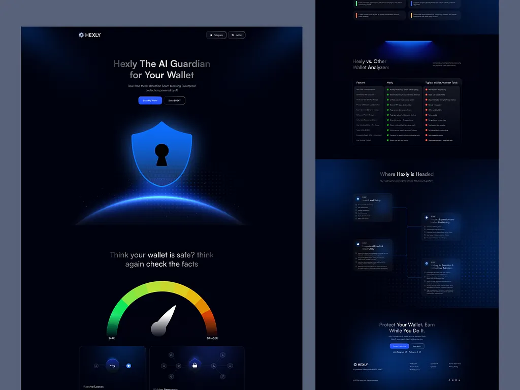 AI Wallet Security & Web3 Threat Detection UI