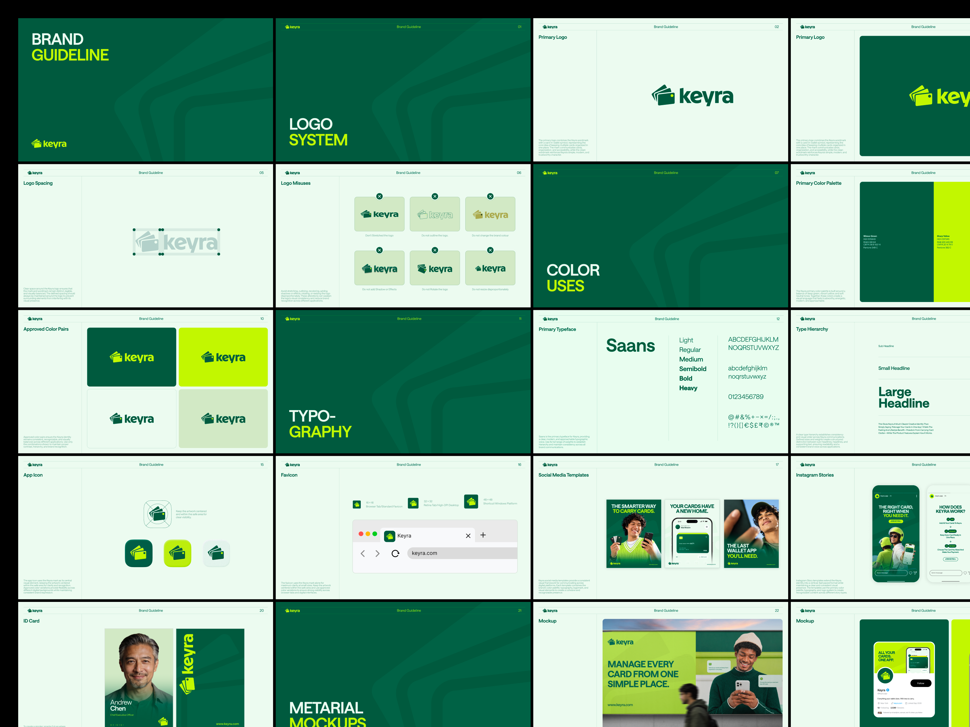 Keyra – Brand Guideline for a Digital Wallet App app branding brand guidelines brand identity design brand system brandidentity branding creativedesign design fintech branding graphic design logo logo design logodesign modernlogo typography visual identity