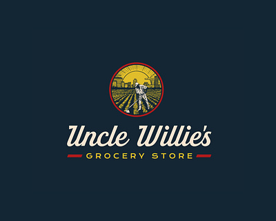 Uncle Willie's Grocery Store Branding brand branding design graphic design identity illustration logo vector