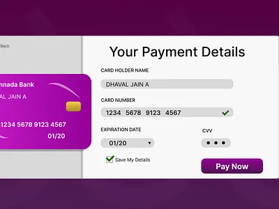 Credit/Debit card Checkout form graphic design prototype ui webdesign website