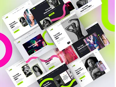 E-commerce website ui kit e commerce kit landing neon shop ui ui ux design