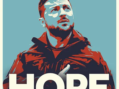 Volodymyr Zelenskyy Hope Poster russia ukraine volodymyr zelenskyy war