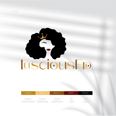 LusciousFro africa afro black branding crown design graphic design hair illustrator logo packaging pattern photoshop vector women