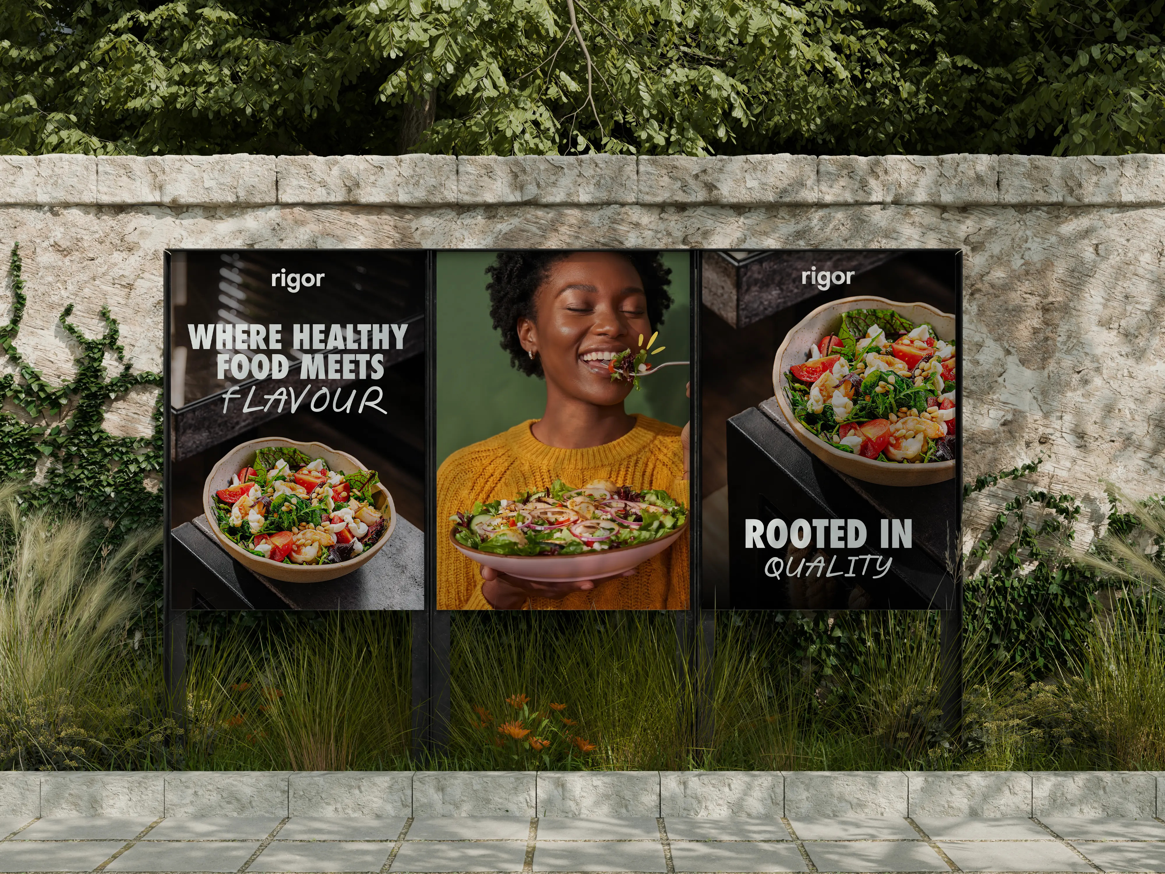 Rigor - Food & Beverage brand identity brand strategy branding colour palette food brand logo typography visual identity
