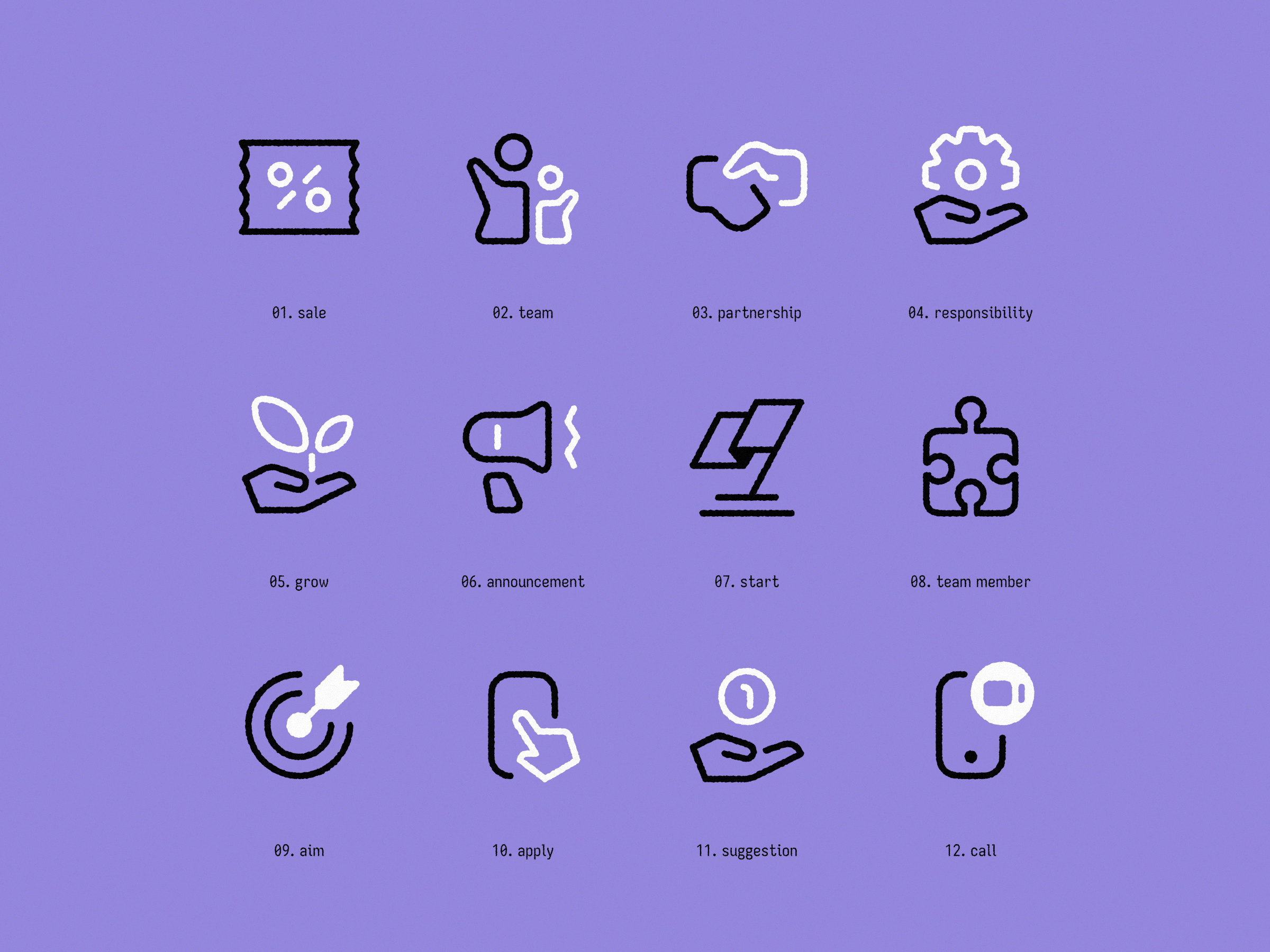 Icons set for the Presentation. branding graphic design icon icon design icon set icons icons set illustration ui vector web design