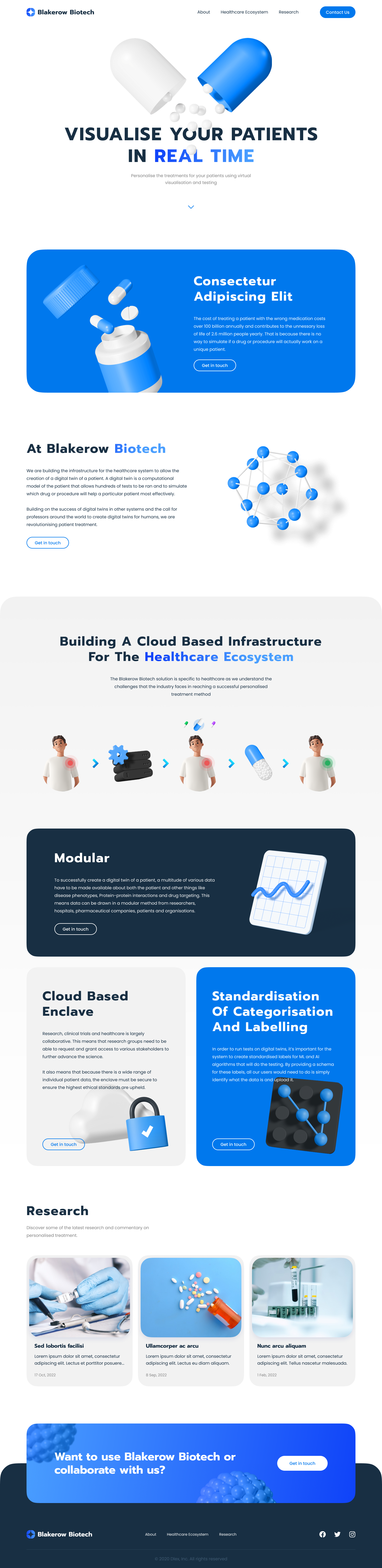 Blakerow Biotech design product design ui ux webdesign